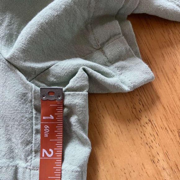 Vero Moda Romper Sz M Light Blue Buttons and Tie Waist - Picture 8 of 9